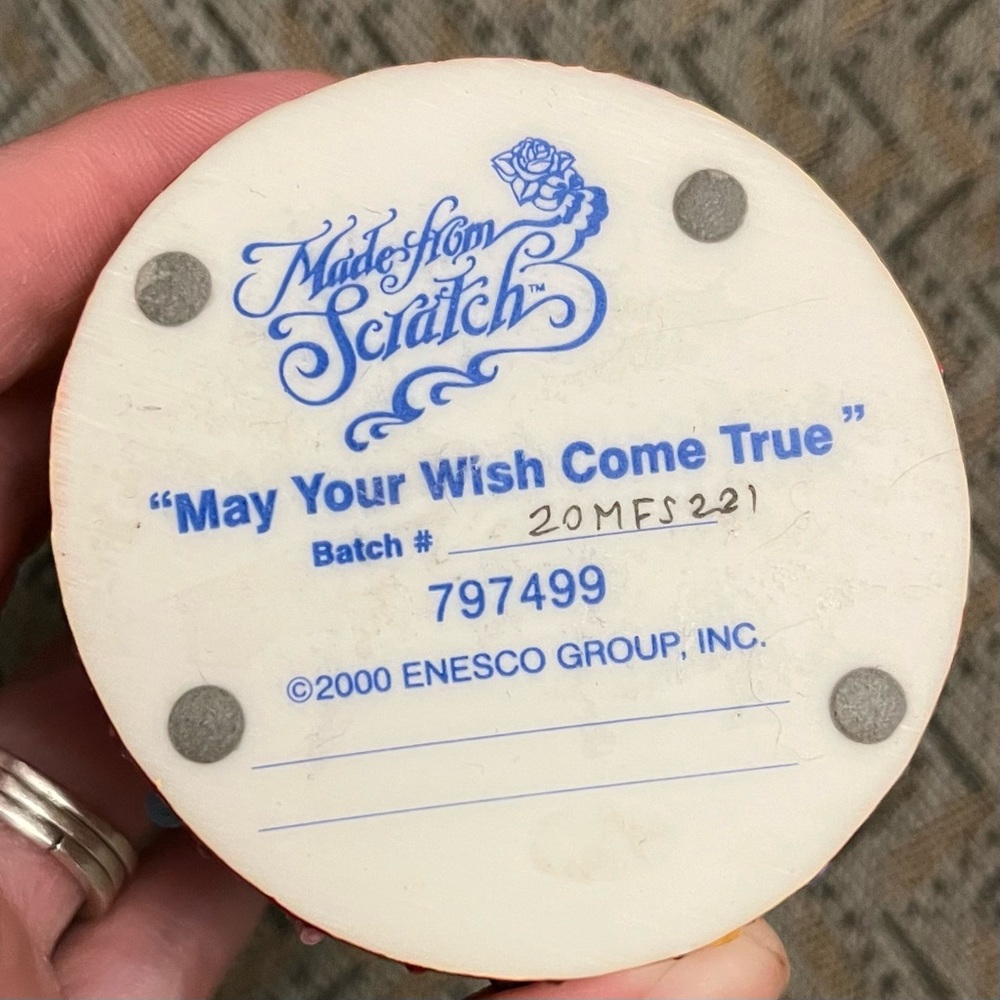 Enesco MAY YOUR WISH COME TRUE Cake Topper Vintage Figurine Made From Scratch - Picture 7 of 7
